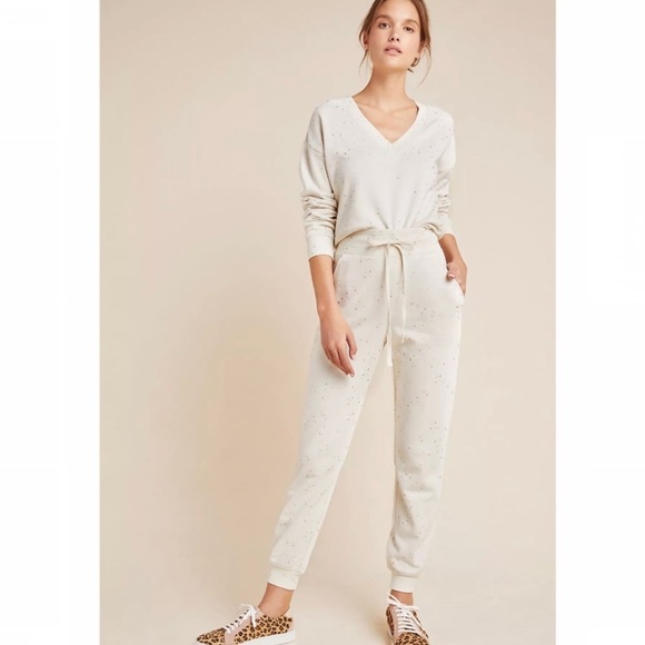 David Lerner Mia Speckled V-Neck Cropped Pullover - Picture 2 of 12